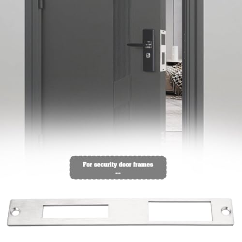 Miniatura 3 de Emsea 1pc Placa Cierre Plana Puerta Acero Inoxidable 172 Mm X 23,7 Mm Manija Puerta Cerrojo Seguridad Placas Cierre Puerta Interior Exterior Abridor Puerta Eléctrico Plateado Completamente Cerrado