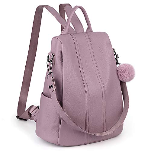 UTO: Mujer Bolso Mochila Antirrobo Moda Cuero Sintético de Hombro con Cerrevedijón