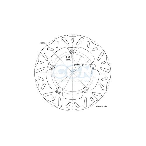 Disque frein Polini Wave avant pour maxi scooter Yamaha TMAX et XMAX d267