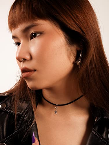Sacina Gothic Star Choker Necklace, Black Boho Choker, Christmas New Year Jewelry Gift for Women3