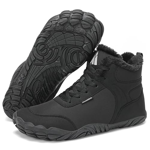Imagen de Mishansha Barefoot Botas Invierno Hombre Mujer Zapatos de Invierno Cálidas Cómodas Botas de Nieve Antideslizantes Flexibles Botines Descalzos con Forrados Caliente