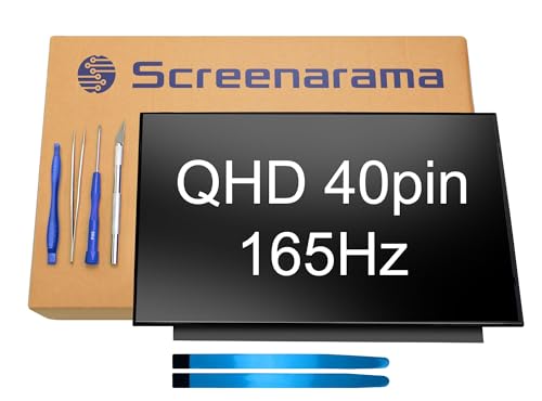 Image of SCREENARAMA New Screen Replacement for MSI Katana 15 HX B14WGK-016US B14WGK-293US (40pin 165Hz) QHD 2560x1440 IPS LCD LED Display with Tools and Tape