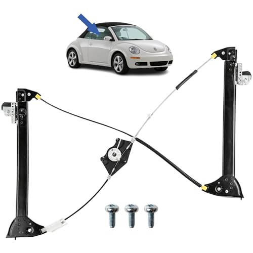 STARKIT PERFORMANCE Leve vitre compatible pour New Beetle Cabriolet (2003-2010) AVANT DROIT (côté passager). 1Y0837462B, 1Y0837462F