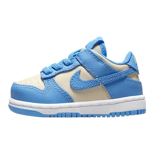 Nike Dunk Low Baby/Toddler Shoes (FB9107-400, Blue Beyond/Beach/White/Blue Beyond)