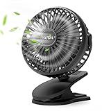 ✤Aromatherapie-Design - frische Luft: Der wiederaufladbare ISUDA-Ventilator mit selbstklebender Aromatherapie-Baumwolle lässt Sie Ihr bevorzugtes ätherisches Öl oder Parfüm fallen, während Sie den erfrischenden und aromatischen Wind genießen, Ihre Lebensqualität verbessern.