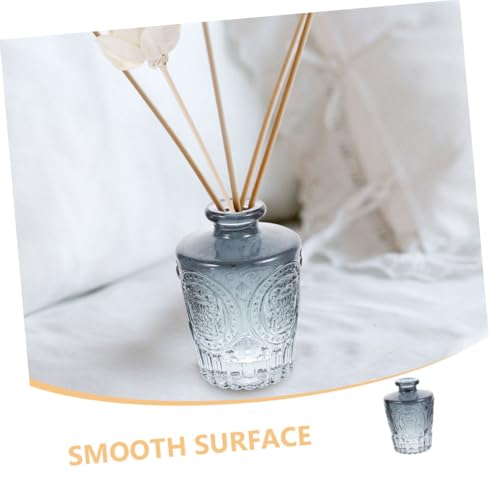 Flacons diffuseurs en verre bleu lot de 4 pour diffusion de parfum maison - 6