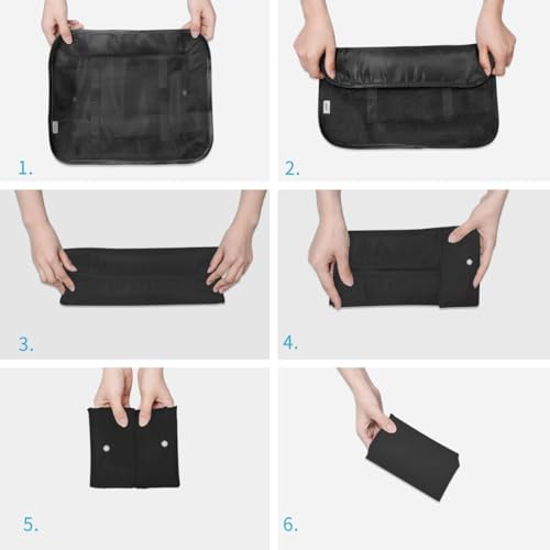 Image of Travel Organizer Bags Grey Packing Cubes Set (Set of 7 Pcs)