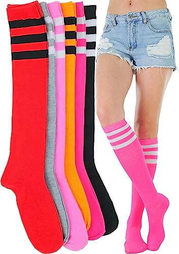 Image of ToBeInStyle Women's Pack of 6 or 12 Knee High Socks