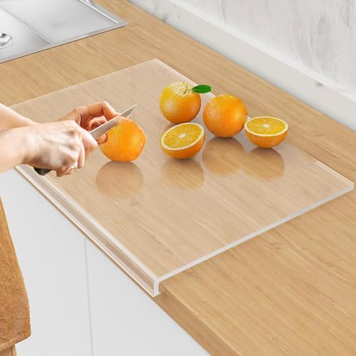 Planche à découper transparente pour protéger un plan de travail de cuisine - 7