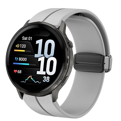 Bracelet Garmin Vivoactive 5 en silicone souple Lamshaw de 18mm 20mm 22mm