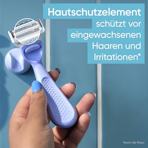 Gillette Venus Intimate Damenrasierer — Nassrasierer für den Intimbereich, Rasierer mit einem Hauch von Aloe Vera, Intimrasierer für Frauen — Inkl. 3 Ersatzklingen, Handstück und Duschhalterung 3