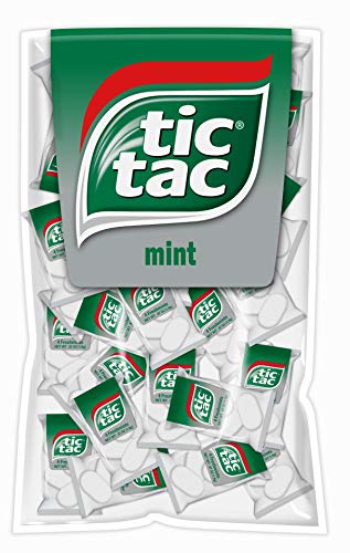 Tic Tac Mints Bulk Pillow Pack, 4 Individually Wrapped Breath Mints, 100 count, Case of 10