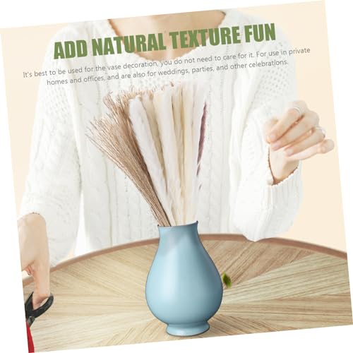 Ciieeo 180 Peças Flores De Junco Secas Arranjo De Junco Para Bricolage Cana Seca Adorna Decoração De