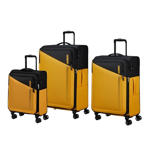 American Tourister Daring Dash Spinner Medium Exp., Model Number - 150911-1086, Black and Yellow by American Tourister - Image 4