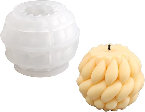 Miniatura 7 de BOOWAN NICOLE Molde de silicona para velas para hacer velas, moldes de fundición de resina epoxi, velas de aromaterapia, cera, jabones, arcilla