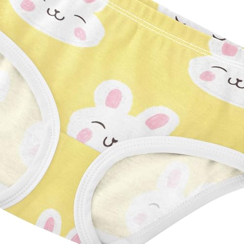 Cartoon Girls Underwear Toddler 2t Cotton Panties for Girl Cute Cartoon White Rabbits Yellow Undies Kids Briefs4