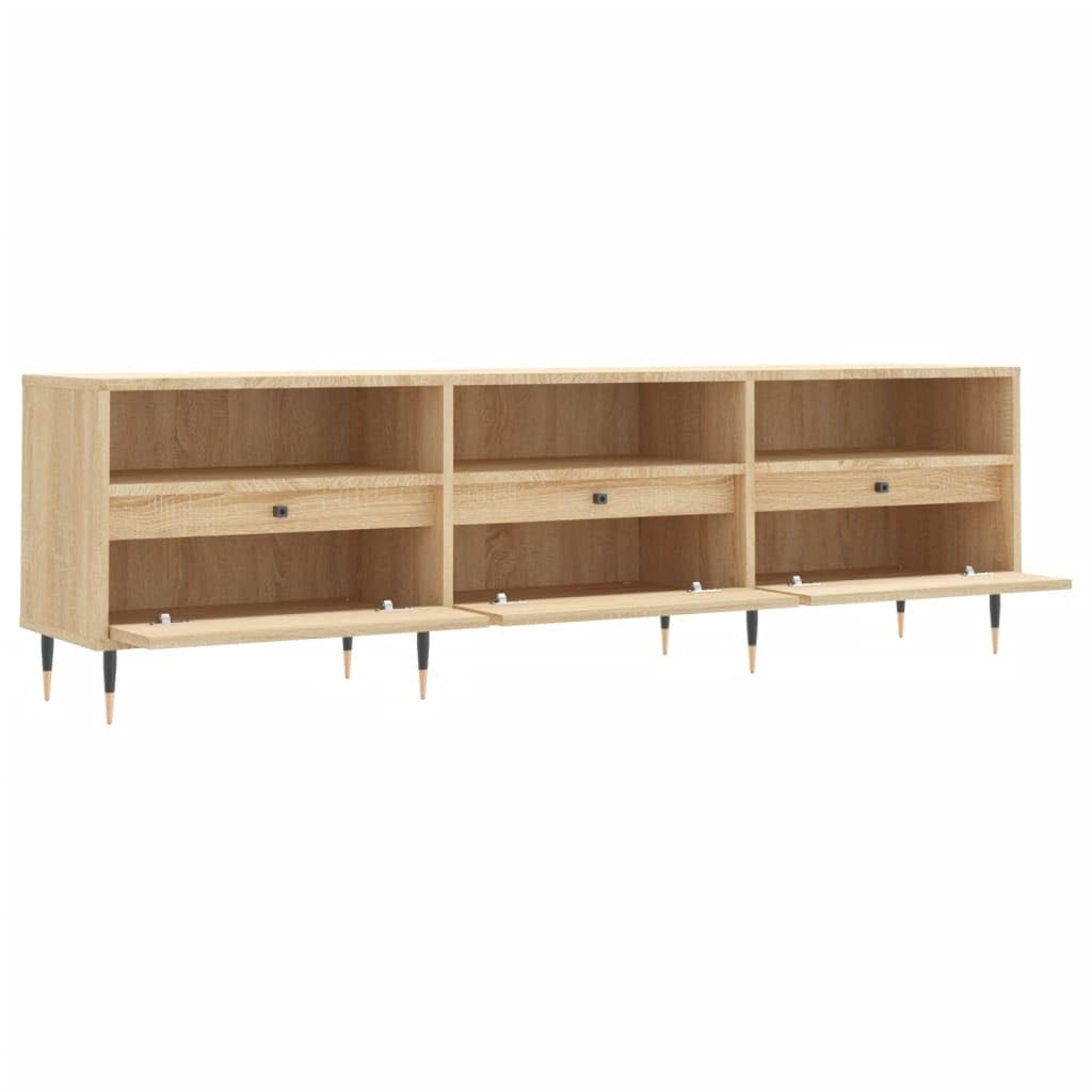 Mobile TV basso in rovere Sonoma, 150 x 30 x 44,5 cm