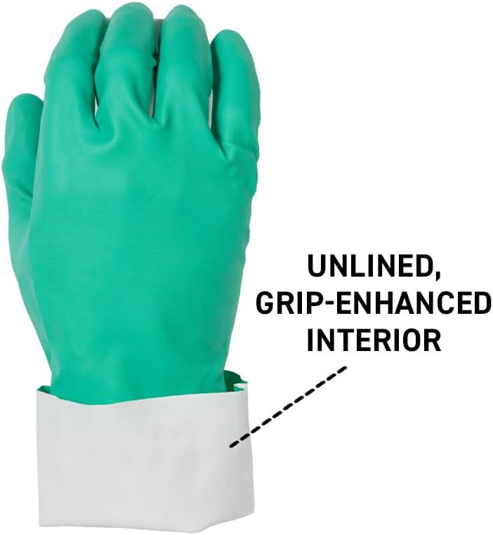 Gempler's 15-mil Chemical Resistant Nitrile Gloves, Unlined | 12 or 144 Pairs - Image 3