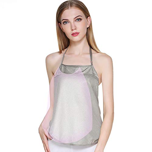 Anti-Radiation Dresses Maternity Tanks 360Â° Shielding Radiation Pregnancy Clothes Strap Apron Silver Fiber Lace Radiation Protection Belly Band Vest Pregnant Women Tops Camis