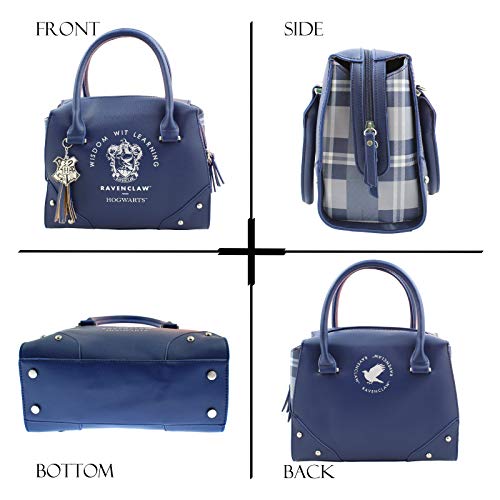 Bioworld Harry Potter Purse Designer Handbag Hogwarts Houses Womens Top Handle Shoulder Satchel Bag Ravenclaw