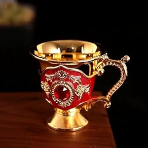 Cnanrnanc Elegantes Likörglas Goldrot 39E96S4077