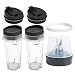 BL770 Single Serve Blade Replacement Bottom Compatible with Nutri Ninja Mega Kitchen System BL660 BL771 BL773co Blender By Wadoy (6 fins)
