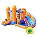 Doctor Dolphin 空気注入式ウォータースライド、大きなお子様用のウォーターバウンスハウス、子供用裏庭用ウォータースライド、空気注入式ウォーターパーク弾む家 ウェット&ドライ用 スプラッシュプール付き