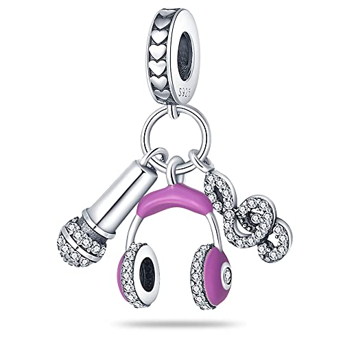 Pandach Charm Bead Ciondolo Donna Argento Fascino per Bracciali e Collane， Bracciale e Collane Europei da Donna,
