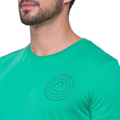 Image of Being Human Ming Green Slim Fit Round Neck Men's T-Shirt Clothing