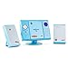Produktbild OneConcept V-12 - Stereoanlage Blue Edition mit Weckalarm, Sticker-Set, MP3-fähiger CD-Player, USB-Port, UKW/MW-Radiotuner, SD-Kartenanschluss, AUX-In, Fernbedienung, Wandmontage möglich, blau