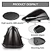 PSLER Windshield Windscreen Double Bubble for Suzuki GSXR600 GSXR750 K11 2011-2023 Black