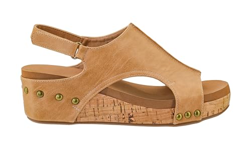 Image of Corkys Footwear Volta Wedge - Chic Elegance Meets All-Year Comfort with a 2-Inch Cork Heel and Marshmallow Insole for Stylish Everyday Wear and All-Day Comfort