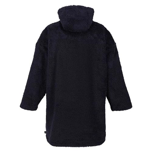 Kids Cosy Borg Fleece Oversized Hoodie Poncho - Navy - 3-5 Yrs4