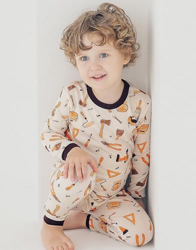 Image of VAENAIT BABY 12Months-12Years Toddler Kids Junior Boys Car Train Fireman Snug fit Sleepwear Pjs Set