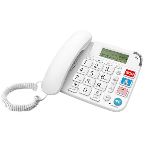 Progettazione di pulsanti di grandi dimensioni: il telefono ha bottoni di grandi dimensioni che sono convenienti e chiari, con caratteri allargati che sono facili da visualizzare e utilizzare.