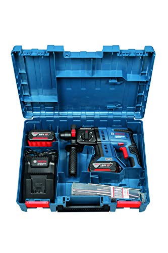 Bosch Professional 18V System Akku Bohrhammer GBH 18V-21 (Ladegerät GAL 18V-40, 6-tlg. Bohrmeißel-Set… – Bild 5