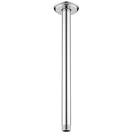 Anpean 12 Inch Shower Arm and Flange Polished Chrome, Ceiling Mounted Shower Arm for Rain Shower Head