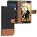 Produktbild kwmobile Hülle kompatibel mit Google Pixel 3 - Kunstleder Wallet Case mit Kartenfächern Stand in Schwarz Braun