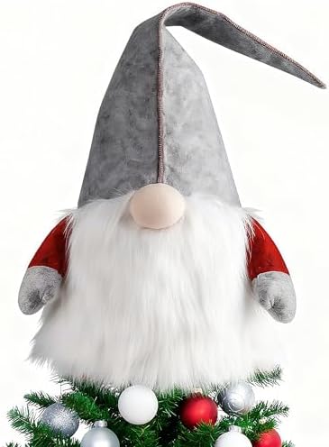 D-FantiX Weihnachtsbaumspitze GNOME, große 63,5 cm schwedische To...