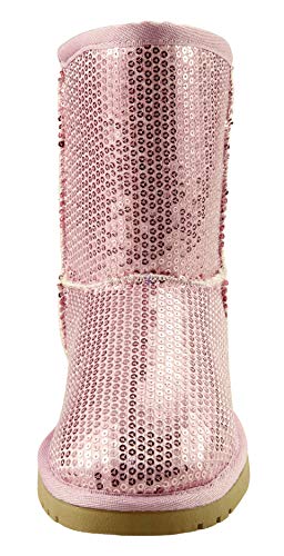 The Doll Maker Metallic Gold Sequins Snow Boot - FBA1641707D-12