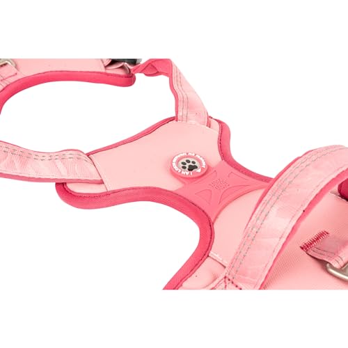 Max & Molly Sport Hundegeschirr Sehr Grosse Hunde mit Gotcha! Smart ID Sicherheitsanhänger, Matrix 2.0 Rose/XL, Geschirr Hund Gepolstert & Reflektierend - Komfort für deinen treuen Begleiter