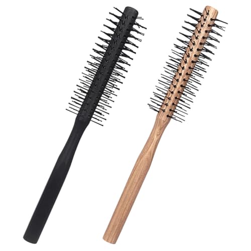 Brosses à cheveux à poils pour homme et femme Healeved avec peigne en bois