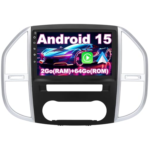 Autoradio Mercedes Vito W447 Android 15 AWESAFE avec grand écran tactile 10.1 pouces et GPS