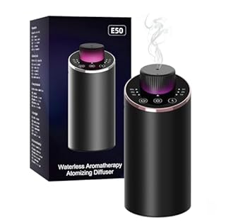 Diffusore oli essenziali, Diffusore di oli essenziali per Auto,Ufficio, Casa, Mini diffusore di aroma batteria, 4 timer e 3 livelli di nebbia