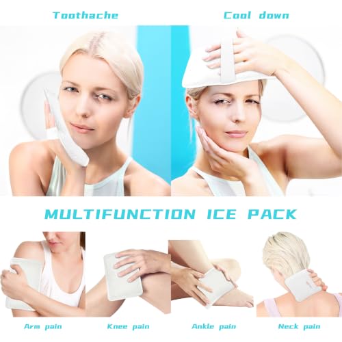 Image of Gel Ice Pack for Injuries Reusable Ice Bag with Strap 1Pack Hot Cold Pack