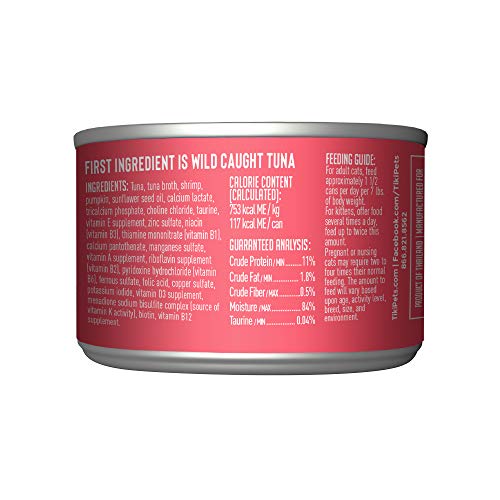 Tiki Cat Aloha Friends, Tuna, Shrimp & Pumpkin, Grain-Free & High Moisture, Wet Cat Food For All Life Stages 5.5 Oz. Cans (Case Of 8) #TOP1