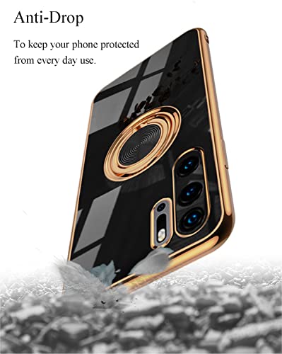 Coque Huawei P30 Pro silicone fine antichoc a support metal integre