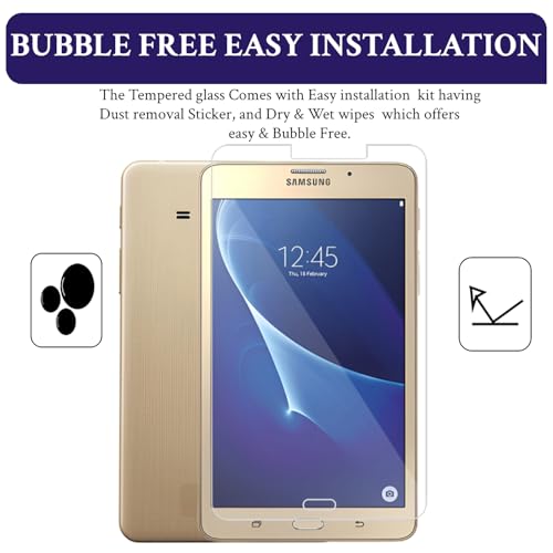 Image of Tempered Glass Screen Guard For Samsung Galaxy Tab A 7.0 7 inch Inch Smartphone (J Max /Sm T280 / T285) - Pack Of 1