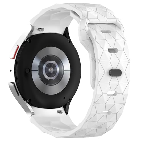 Image of WRIGSS Silicone Strap Compatible with Samsung Galaxy Watch 7 6 5 4 FE - No Gap Football Texture Band, Soft & Durable Replacement Wristband for 40mm 44mm Standard & Classic Models - Men & Women