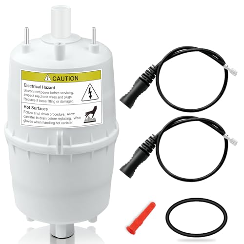 MIYOLO 5768 Steam Canister for Humidifier 800, 801, 865, 866 Models Whole House Steam with 4978 Electrode Wires and 4004 in-line Strainer Fits Models: 800, 801, 865, 866